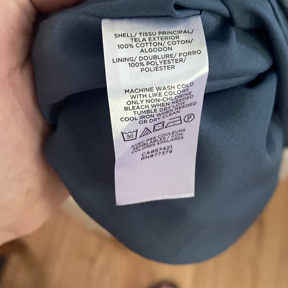 LOFT Floral Print Dress, Cobalt Blue w/ Flowers, Size 6P - Picture 11 of 15